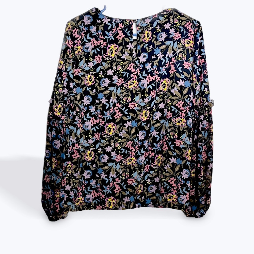 CeCe puff long sleeve floral blouse perfect for Spring